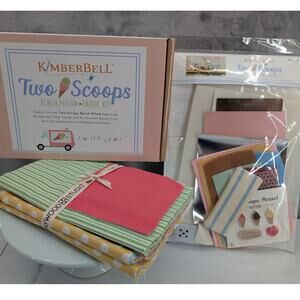 Kimberbell Two Scoops Bench Pillow Fabric & Embellishments kits sewing quilting